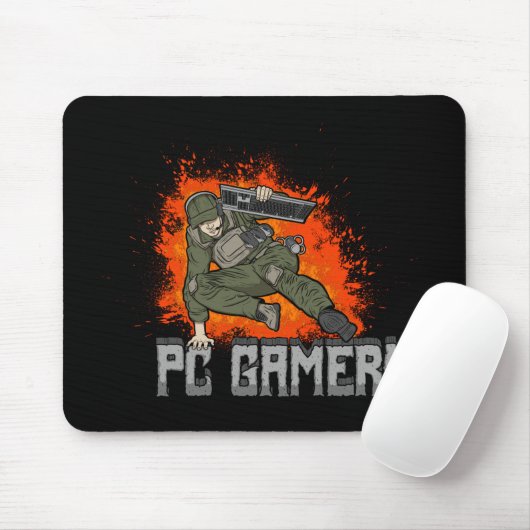 PC Gamer! Mousepad (Mit Mouse)