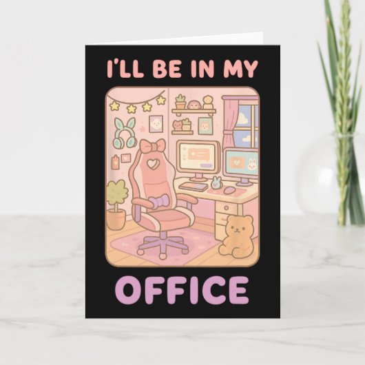 PC Gaming Ich bin in meinem Office Hardware Nerd P Karte (Vorderseite)