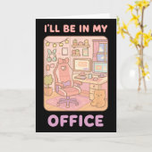 PC Gaming Ich bin in meinem Office Hardware Nerd P Karte (Gelbe Blume)