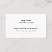 PC Geek Notebook Business Card Visitenkarte (Rückseite)