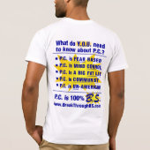 PC ist 100% B.S. T-Shirt (Rückseite)