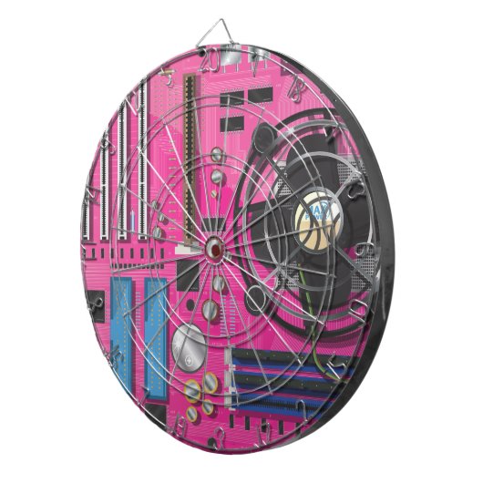 PC-Mainboard Dartscheibe (Vorderseite rechts)