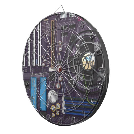PC-Mainboard Dartscheibe (Vorderseite rechts)