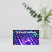 PC-Mainboard für IT-Sicherheit Visitenkarte (Stehend Vorderseite)