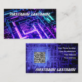 PC-Mainboard für IT-Sicherheit Visitenkarte (Vorne/Hinten)