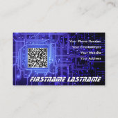 PC-Mainboard für IT-Sicherheit Visitenkarte (Rückseite)