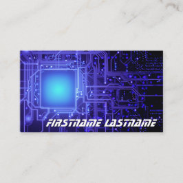 PC-Mainboard für IT-Sicherheit Visitenkarte