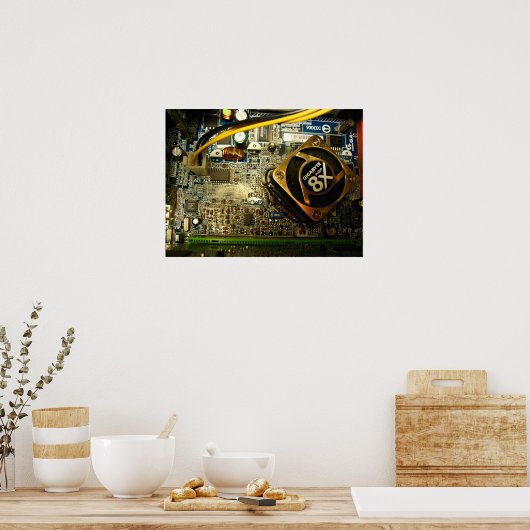 PC-Mainboard Poster (Küche)