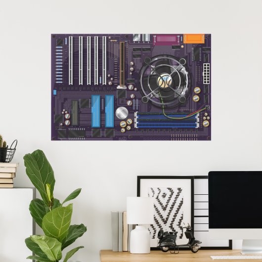 PC-Mainboard Poster (Heimbüro)