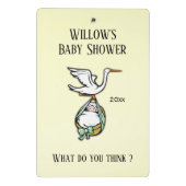 PC-Mainboards für Babyduschen Mini Klemmbrett (Rückseite)