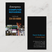 PC-Master für die Reparatur von Notfallcomputern Visitenkarte (Vorne/Hinten)