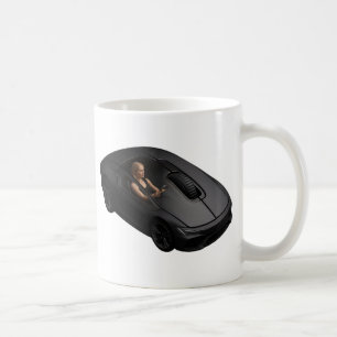 PC-Maus-Auto: Klicken Sie mit der Geschwindigkeit  Kaffeetasse
