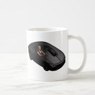 PC-Maus-Auto: Klicken Sie mit der Geschwindigkeit Kaffeetasse