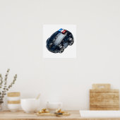 PC-Maus-Auto: Polizeifahrzeug Poster (Küche)
