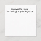 PC-Maus-Raumfahrzeug: Klicken Sie auf Erdumlaufbah Quadratische Visitenkarte (Rückseite)