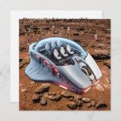 PC Mouse-Spacecraft: Scroll auf Mars - Mission 01. Einladung (Vorne/Hinten)