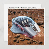PC Mouse-Spacecraft: Scroll auf Mars - Mission 01. Einladung (Vorne/Hinten)