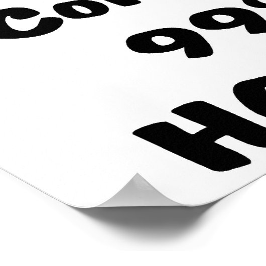 PC oder ehrlich Poster (Ecke)