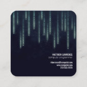 PC-Programmierkarte Quadratische Visitenkarte (Rückseite)