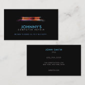 PC-Reparatur-Slogans - Visitenkarten Visitenkarte (Vorne/Hinten)