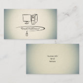 PC-Reparatur-/Tech-Support-Visitenkarte Visitenkarte (Vorne/Hinten)