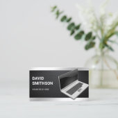 PC-Reparaturtechniker für die Reparatur von Kohlen Visitenkarte (Stehend Vorderseite)