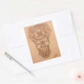 PC-SKuLL Quadratischer Aufkleber (Umschlag)