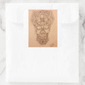 PC-SKuLL Quadratischer Aufkleber (Tasche)