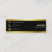 PC-Steuergerät für technische QM-Visitenkarte Mini Visitenkarte (Rückseite)