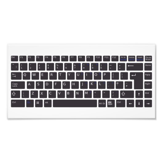 PC-Tastatur-Poster Fotodruck (Vorne)