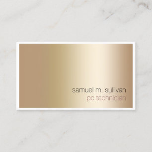 PC-Techniker Computerkompetenz Einfach Gold Visitenkarte