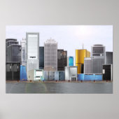 PC Tower Skyline Poster (Vorne)