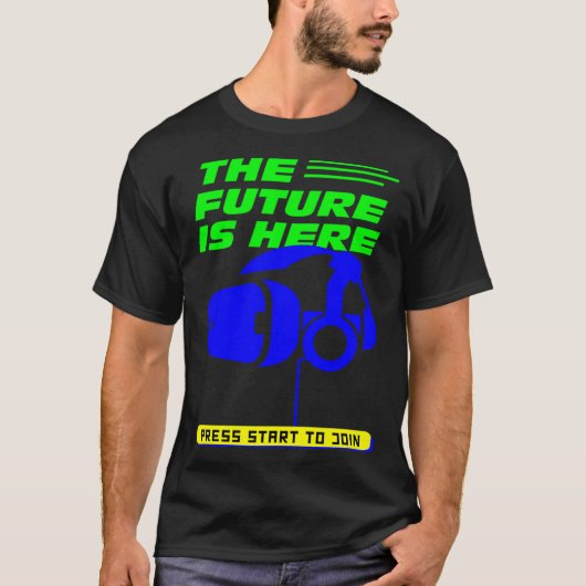 PC VR Console Gaming Gamer Virtual Reality Time T-Shirt (Vorderseite)