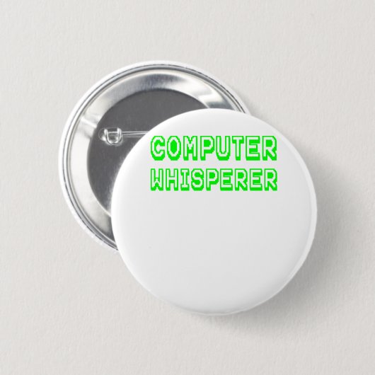 PC Whispere Green Text Tech Support Geek.pn Button (Vorne & Hinten)
