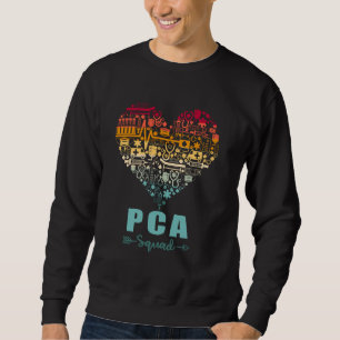 PCA Herz lustig vintage Gesundheitswesen Patient C Sweatshirt