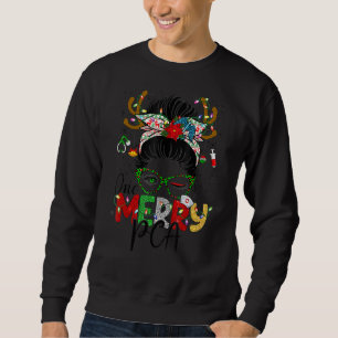 PCA Life Messy Bun Women Nursing Nurse ER QMA Matc Sweatshirt