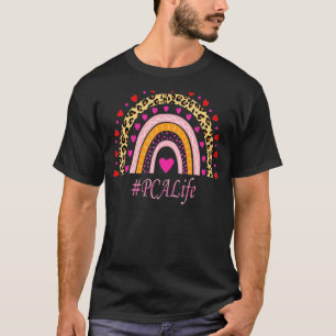Pca Nurse Leopard Rainbow Nurse Week T-Shirt
