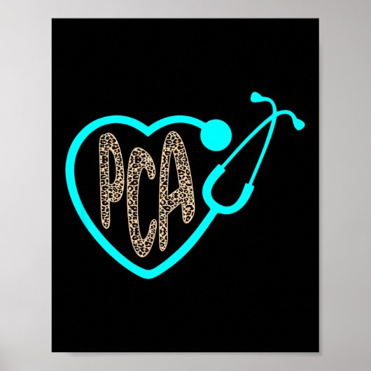 Pca Patientenversorgung Istant Heart Leopard Krank Poster (Vorne)