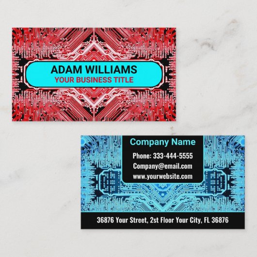 (PCB) Druckschalttafel (Elektronischer Computer) Visitenkarte (Vorne/Hinten)