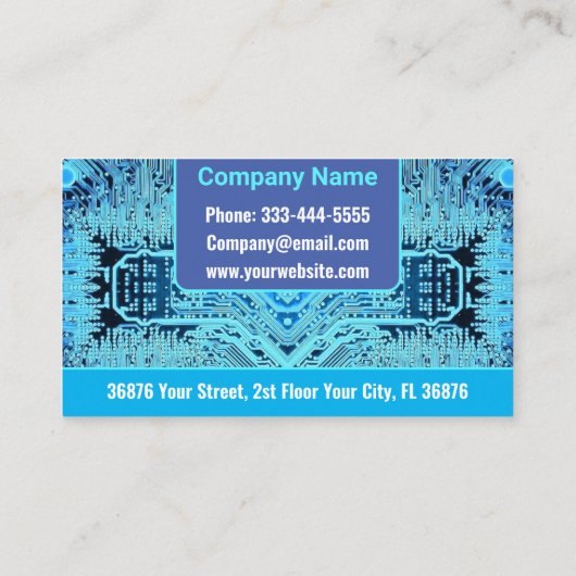 (PCB) Druckschalttafel Visitenkarte (Rückseite)