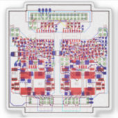 PCB Printed Circuit Board Leiterplatine Sticker (Vorderseite)
