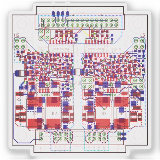 PCB Printed Circuit Board Leiterplatine Sticker (Vorderseite)
