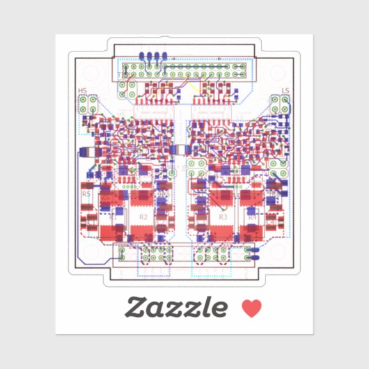 PCB Printed Circuit Board Leiterplatine Sticker (Blatt)