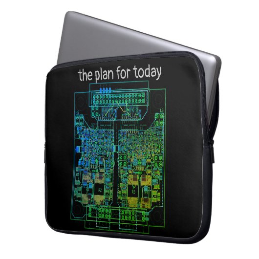 PCB Printed Circuit Board Platine mit Plan Laptopschutzhülle (Vorderseite Links)