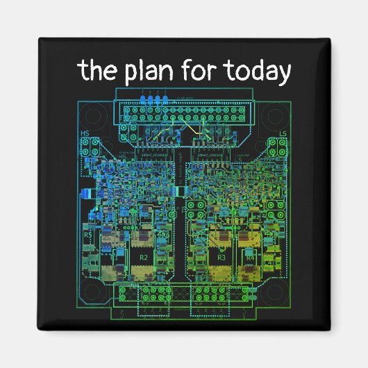 PCB Printed Circuit Board Platine mit Plan Magnet (Vorne)