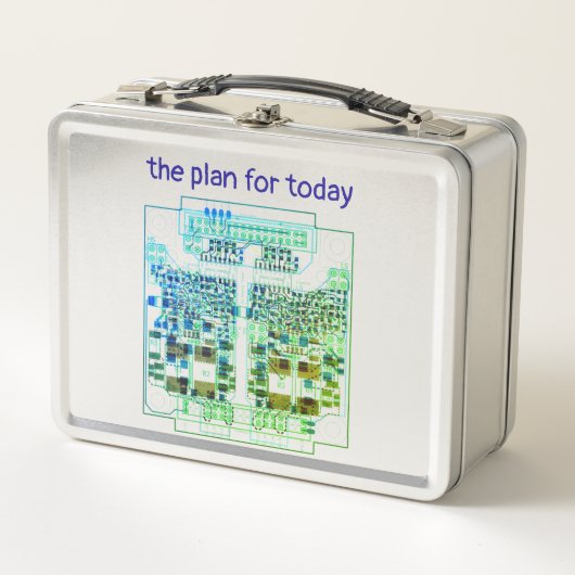 PCB Printed Circuit Board Platinen-Design mit Plan Metall Brotdose (Vorderseite)