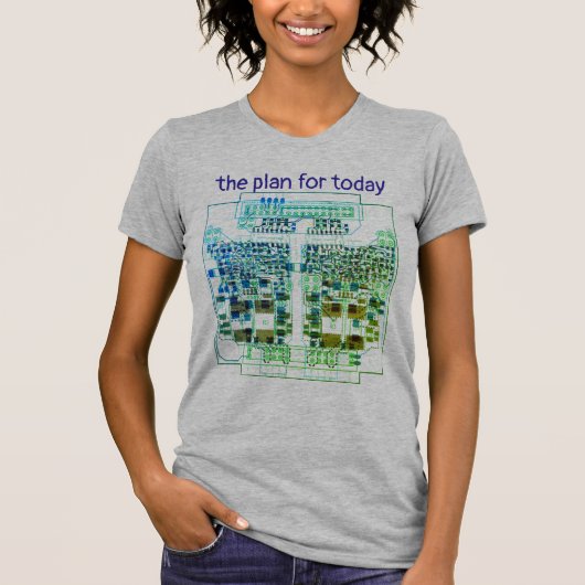 PCB Printed Circuit Board Platinen-Shirt mit Plan  T-Shirt (Vorderseite)