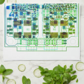 PCB Printed Circuit Board Platinen-Tuch mit Plan Geschirrtuch (Gefaltet)