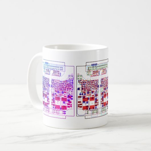 PCB Printed Circuit Board Treiber Platinen Tasse (Vorderseite Links)