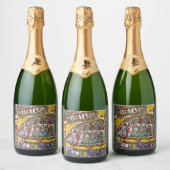 PCC Graveyard Stain Glass Sparkling Wine Btl Label Schaumweinetikett (Flaschen)